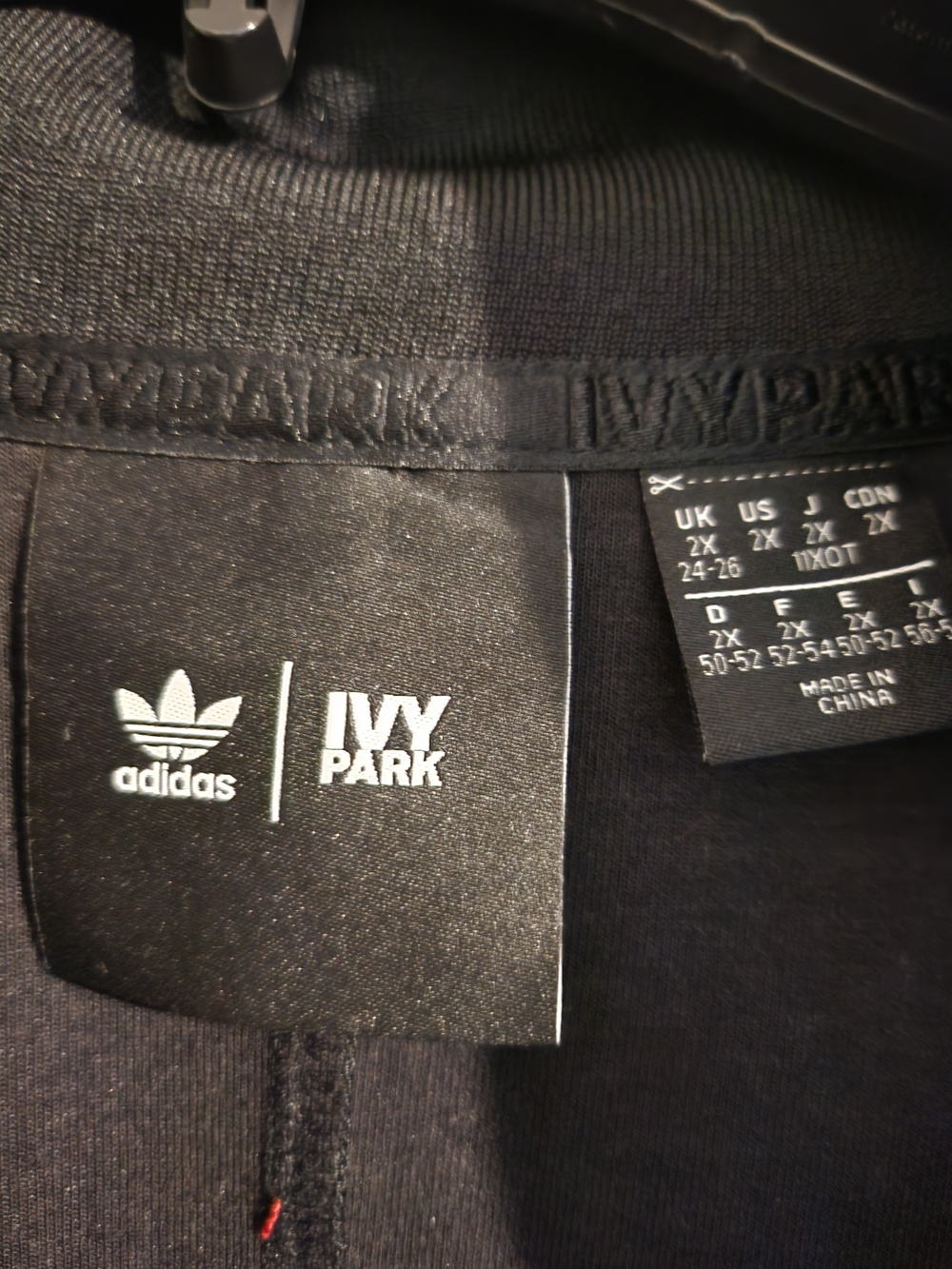 IVY PARK ADIDAS Black Mesh-Sleeve Zip Front One-Piece BODYSUIT - Picture 6 of 6